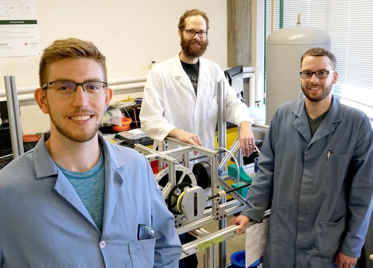 Future Energy Systems HQP David Miller, Calynn Stumpf, and Jason Michaud.