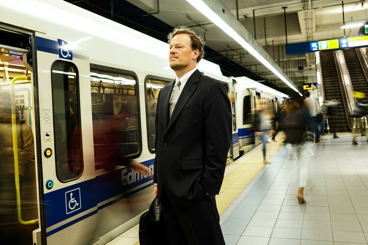 Future Energy Systems Principal Investigator Joseph Marchand on his way to the first meeting of the Government of Alberta's Minimum Wage Expert Panel, which he Chairs.