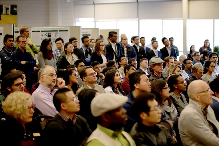 Standing room only at the second annual Future Energy Systems Open House.