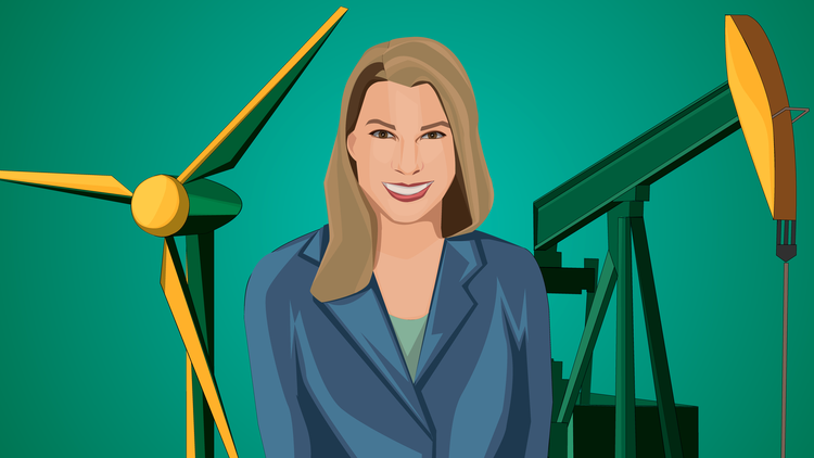 Future Energy Systems Principal Investigator Lori Thorlakson is working to understand public perceptions of the energy transition. (Art by Kaitlin Pylypa) 