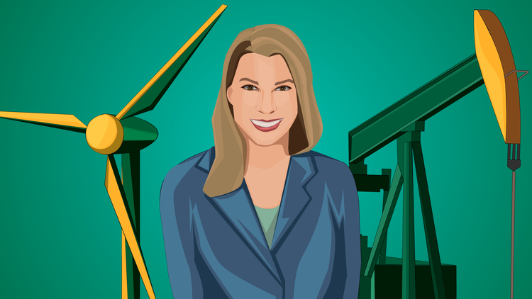 Future Energy Systems Principal Investigator Lori Thorlakson is working to understand public perceptions of the energy transition. (Art by Kaitlin Pylypa)