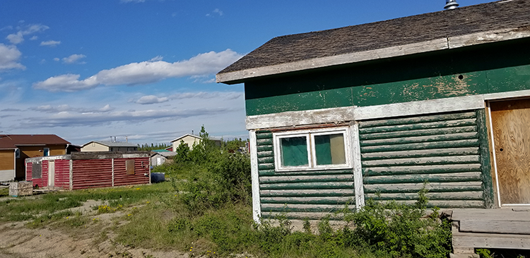 A home in the Tłı̨chǫ region. (Photo: Sandeep Agrawal)