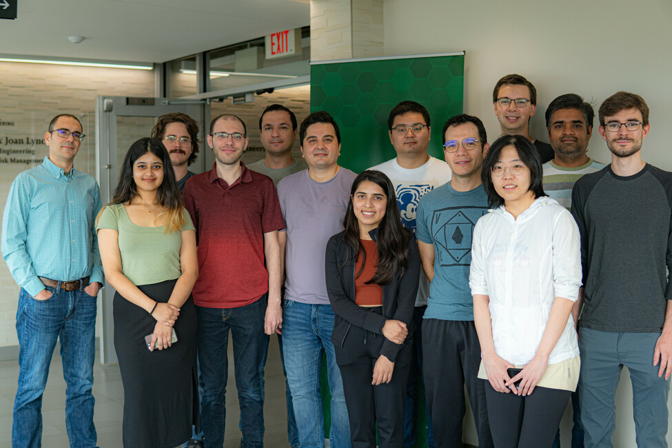Marc Secanell (far left) and his summer 2023 research team