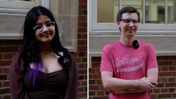 Anwesha Majumder (left) and Jasper Eitzen (right)